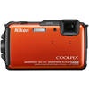 Nikon Aparat foto digital Coolpix AW110, 16MP, GPS, Orange VNA313E1