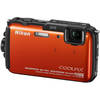 Nikon Aparat foto digital Coolpix AW110, 16MP, GPS, Orange VNA313E1