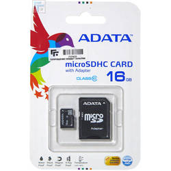 A-Data MicroSDHC Ultra-High Speed | 16GB | Random Read/Write: 1400 /100 (IOPs) AUSDH16GUICL10-RA1