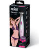 Braun Epilator Bikini & Face FG1100, 2 capete, argintiu/roz