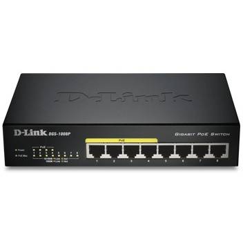 Switch dgs-1008p, 8-port