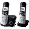 Panasonic Telefon twin DECT, negru, KX-TG6812FXB