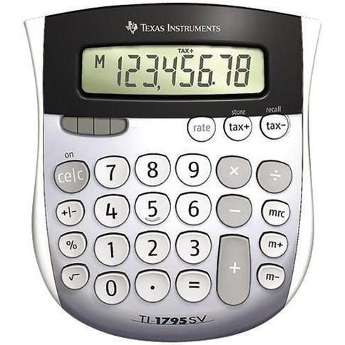 Calculator de birou TI-1795 SV, 8-digit, Angled, LCD SuperView display