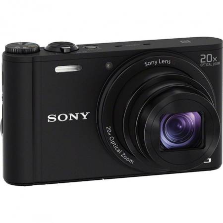Aparat foto digital Sony DSCWX350B, 18 MP, Wi-Fi, Black