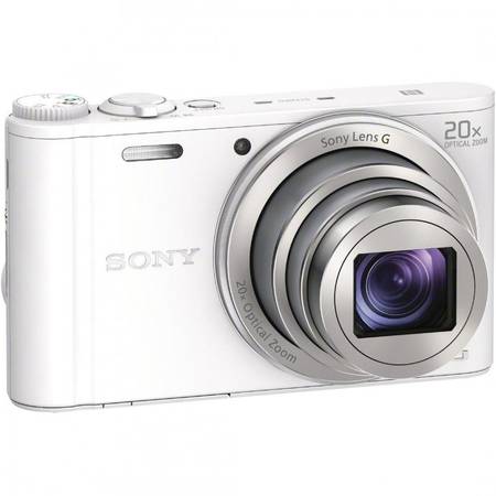 Aparat foto digital Sony DSCWX350W, 18 MP, Wi-Fi, White