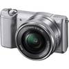 Aparat foto Mirrorless Sony ILCE5000LS, 20MP, Silver + Obiectiv 16-50mm
