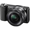 Aparat foto Mirrorless Sony ILCE5000LB, 20MP, Black + Obiectiv 16-50mm