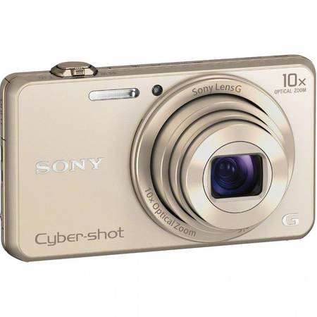 Aparat foto digital Sony WX220, 18 MP, Wi-Fi, Champagne Gold