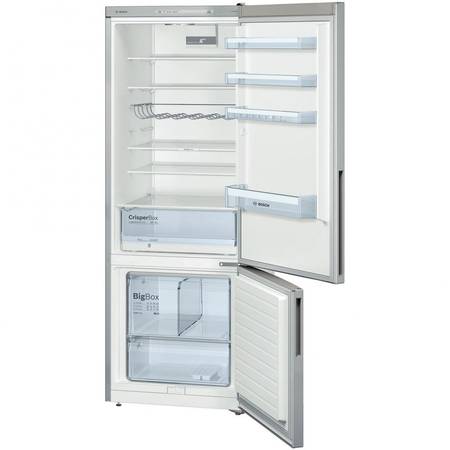 Combina frigorifica LowFrost KGV58VL31S, 505 l, afisaj LED, clasa A++, argintiu