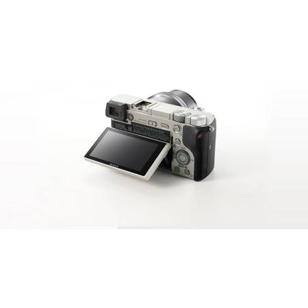 Sony ILCE6000, 24.3MP, Silver + Obiectiv 16-50mm