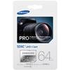 Samsung MICRO SD 64GB PRO CLASS10, UHS-1, READ 90MB/S - WRITE 80MB/S W/O ADAPTER