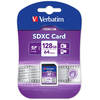 VERBATIM SECURE DIGITAL CARD SDXC/UHS1 128GB CLASS 10