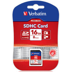 VERBATIM SECURE DIGITAL CARD HIGH CAPACITY (SDHC) 16GB CLASS 10