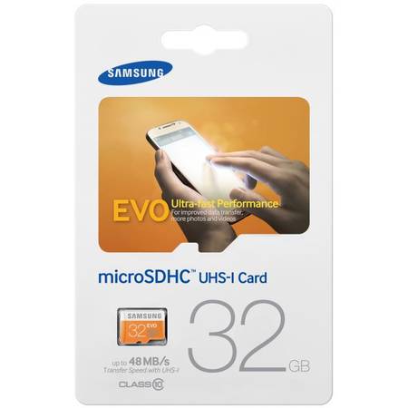 MICRO SDHC 32GB EVO CLASS10, UHS-1, UP TO 48MB/S W/O ADAPTER