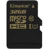 MICRO SECURE DIGITAL CARD 32GB SDHC CLASA 10 UHS-I READ 90MB/S WRITE 45MB/S KINGSTON FARA ADAPTOR SD