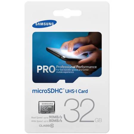 MICRO SDHC 32GB PRO CLASS10, UHS-1, READ 90MB/S - WRITE 80MB/S W/O ADAPTER
