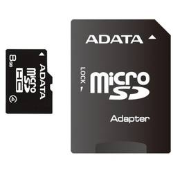 A-Data Card de memorie microSDHC 8 GB Class4 cu adaptor SD - 99 ani AUSDH8GCL4-RA1