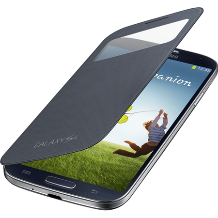 Husa tip S-View Cover Black Galaxy S4 i9500 EF-CI950BBEGWW