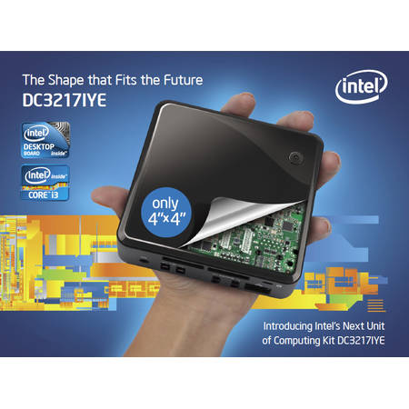 Mini Sistem PC Intel NUC (Next Unit of Computing) DC3217IYE, Core i3 3217U 1.8GHz, 2x DDR3 16GB max, mSATA, Dual HDMI