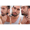 Philips Aparat de tuns barba StyleShaver Wet & Dry QS6141/32, acumulator, pieptene pentru barba, argintiu/portocaliu