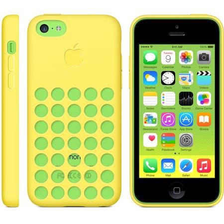 Husa "Apple Case" pentru iPhone 5c - Galben