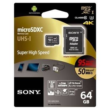 Card de memorie Micro-SDXC 64 GB, Class 10 + Adaptor SD
