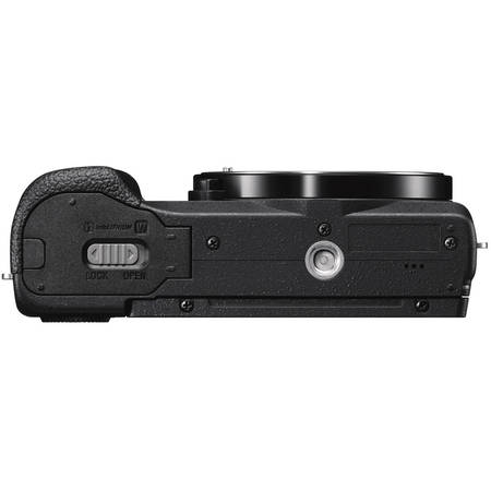 Aparat foto Mirrorless A5100LB 24.3MP, Black + Double Kit - Obiectiv Sony SELP1650, 16-50mm + Obiectiv Sony SEL55210 55-210mm, Black