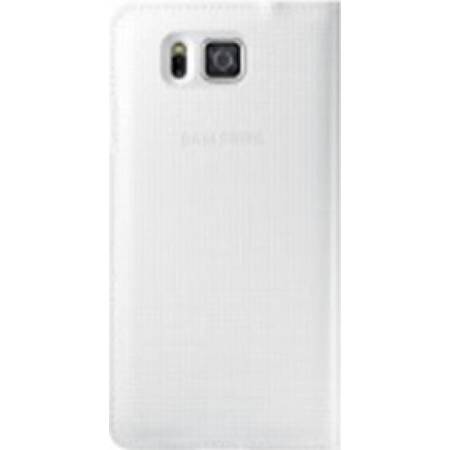 Husa Flip Cover pentru Samsung Galaxy Alpha, White - EF-FG850BWEGWW