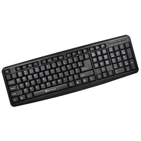 Tastatura Serioux 9400ROUSB ROMANIA, cu fir, RO layout, neagra, 104 taste, USB