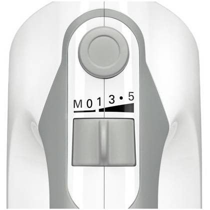 Mixer cu bol MFQ36460, 450 W, 5 viteze, functie Turbo, alb