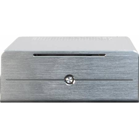 Carcasa E-i7 Silver, Aluminium Mini-ITX, cu sursa 84W externa