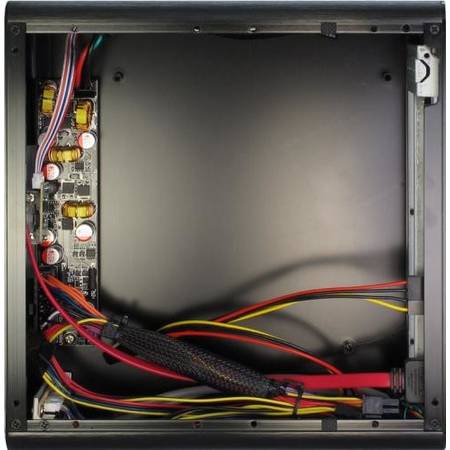 Carcasa E-i7 Black, Aluminium Mini-ITX, cu sursa 84W externa