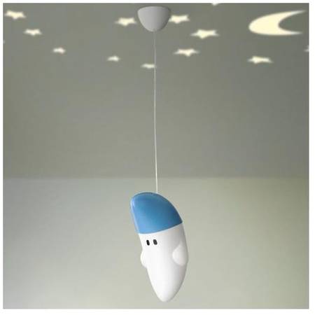 Lampa suspendata Buddy Moon 1x20W 230V, albastru