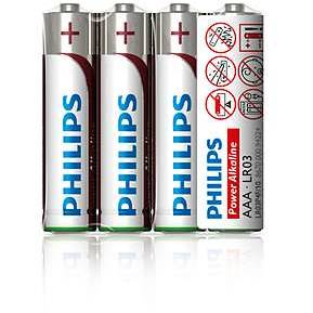 Philips Baterii Alcaline AAA LR03P4F/10