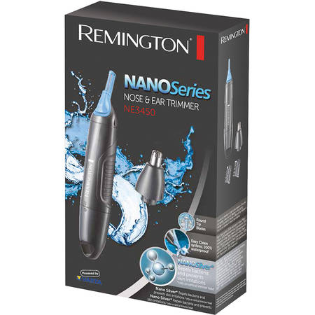 Trimmer pentru nas si urechi Nano NE3450, Wet & Dry, 2 capete