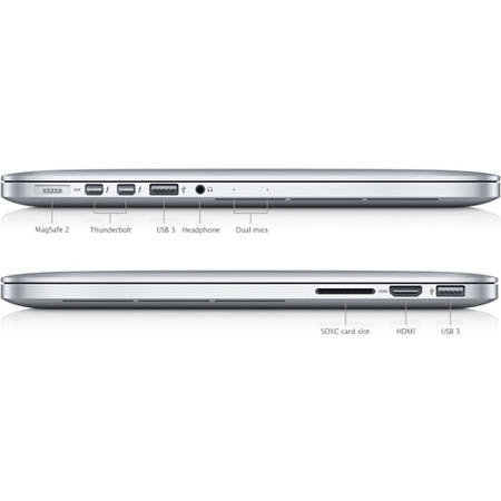 Laptop Apple MacBook Pro 13, Retina, Intel Dual Core i5 2.90GHz, Broadwell, 8GB, 512GB SSD, Intel Iris Graphics 6100, OS X Mavericks, INT KB