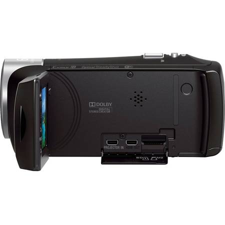 Camera video cu proiector incorporat HDRPJ410B, Full HD, Negru