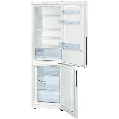 Combina frigorifica LowFrost KGV36UW30, 309 l, afisaj LED, clasa A++, alb