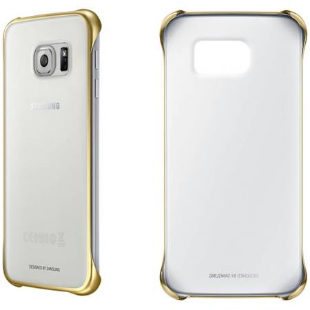 Husa Capac Clear Cover Gold EF-QG920BFEGWW pentru Samsung Galaxy S6 G920