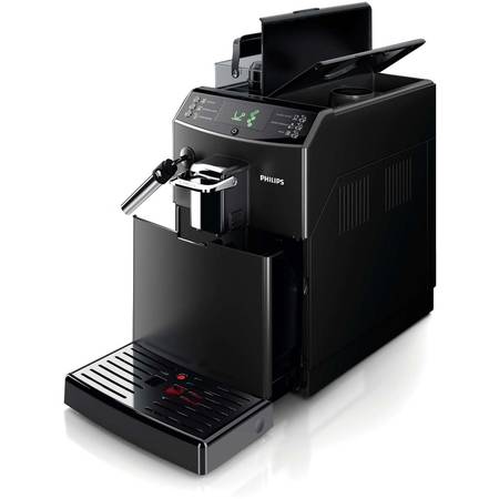Espressor automat HD8841/09, 1.8 l, 1850 W, sistem clasic de spumare a laptelui, rasnite ceramice, functie CoffeeSwitch, 15 bar, negru