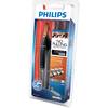 Philips Trimmer pentru nas/urechi NT3160/10, baterii, 2 pipteni pentru sprancene, negru/gri
