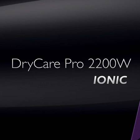 Uscator de par DryCare BHD176/00, 2200 W, 3 trepte, functie ionica, negru