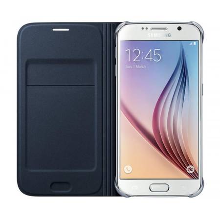 Husa Flip Wallet Black PU EF-WG920PBEGWW pentru Samsung Galaxy S6 G920