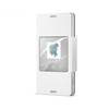 Husa Sony EcoLeather Style Book SCR26 White Smart Window pentru Sony Xperia Z3 Compact