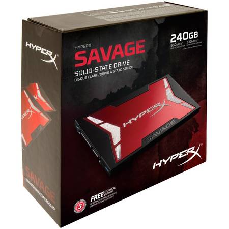 SSD 240GB, HyperX Savage SATA3, 2.5"