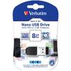 VERBATIM Memorie USB Store n Stay Nano, 8GB + OTG Adapter