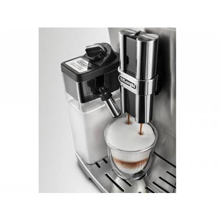 Espressor automat DeLonghi PrimaDonna S De Luxe ECAM 28.465MB, 1450 W, 15 bar, 2 l, carafa lapte, inox