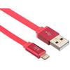 Cablu date si incarcare Apple Lightning MFI, Kit IP5USBALUCO Coral Pink