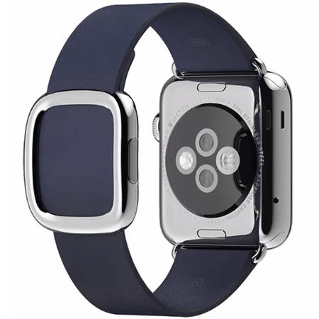 SmartWatch Apple Watch Stainless Steel Case, Small Midnight Blue Modern Band 38 mm MJ332LL