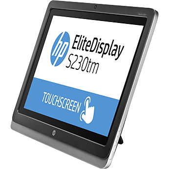 Monitor LED E4S03AA Touchscreen EliteDisplay, 23", Wide, Full HD, DisplayPort, DVI, Silver
